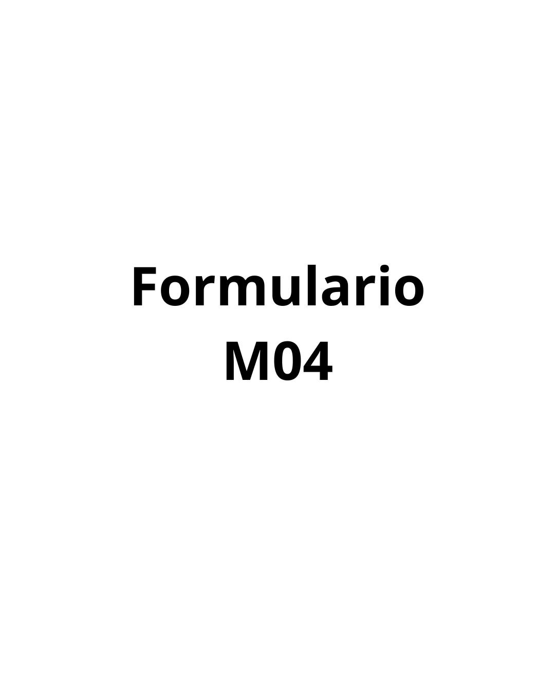 Formulario M04