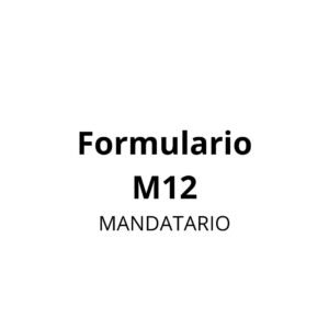 Formulario M12 (Mandatario)