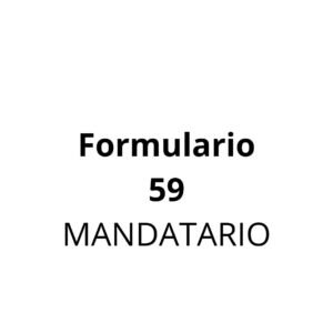 Formulario 59 (Mandatario)