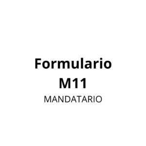 Formulario M11 (Mandatario)
