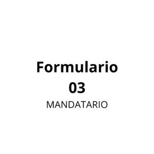 Formulario 03 (Mandatario)