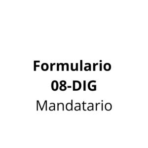 Formulario 08-DIG (Mandatario)