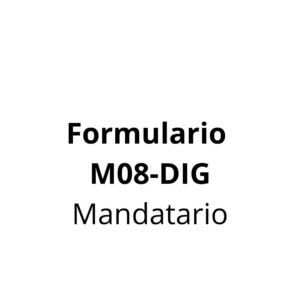 Formulario 08DIG  (Mandatario)